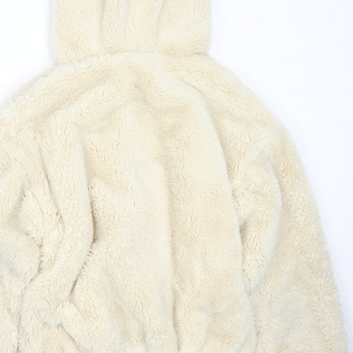 Topshop Womens Beige Jacket Size XS Zip - Size XS/S
