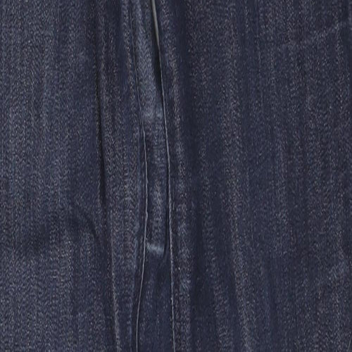 Marks and Spencer Womens Blue Cotton Jegging Jeans Size 8 L38 in Regular Zip
