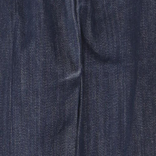 Marks and Spencer Womens Blue Cotton Jegging Jeans Size 8 L38 in Regular Zip