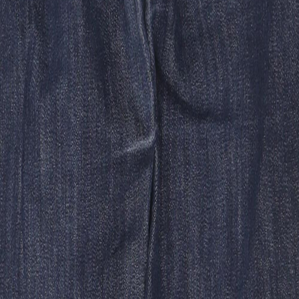 Marks and Spencer Womens Blue Cotton Jegging Jeans Size 8 L38 in Regular Zip
