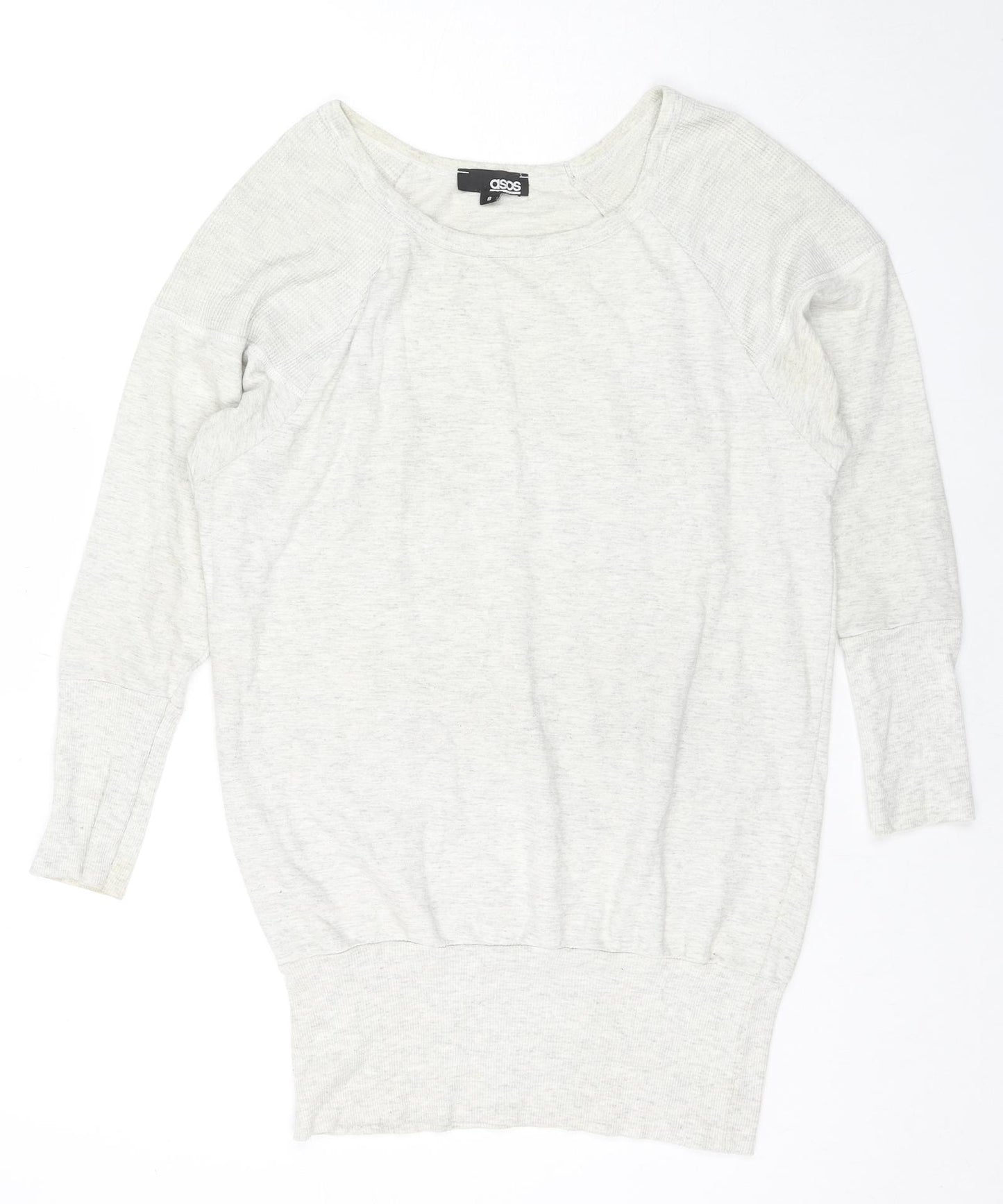 ASOS Womens Grey Cotton Pullover Sweatshirt Size 8 Pullover