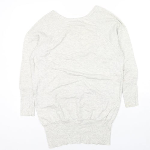 ASOS Womens Grey Cotton Pullover Sweatshirt Size 8 Pullover
