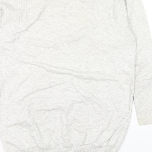 ASOS Womens Grey Cotton Pullover Sweatshirt Size 8 Pullover