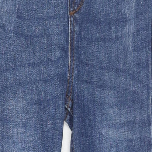 Denim & Co. Girls Blue Cotton Jegging Jeans Size 4-5 Years Regular Pullover