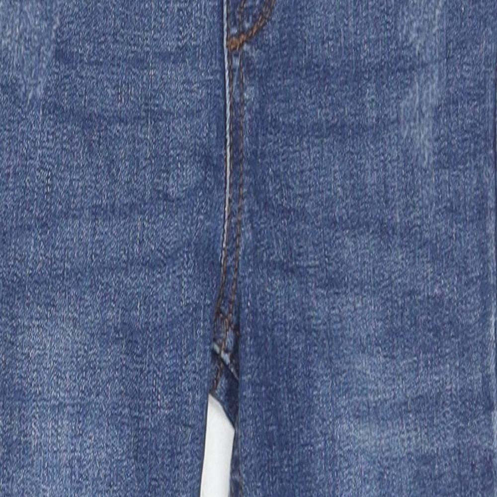 Denim & Co. Girls Blue Cotton Jegging Jeans Size 4-5 Years Regular Pullover