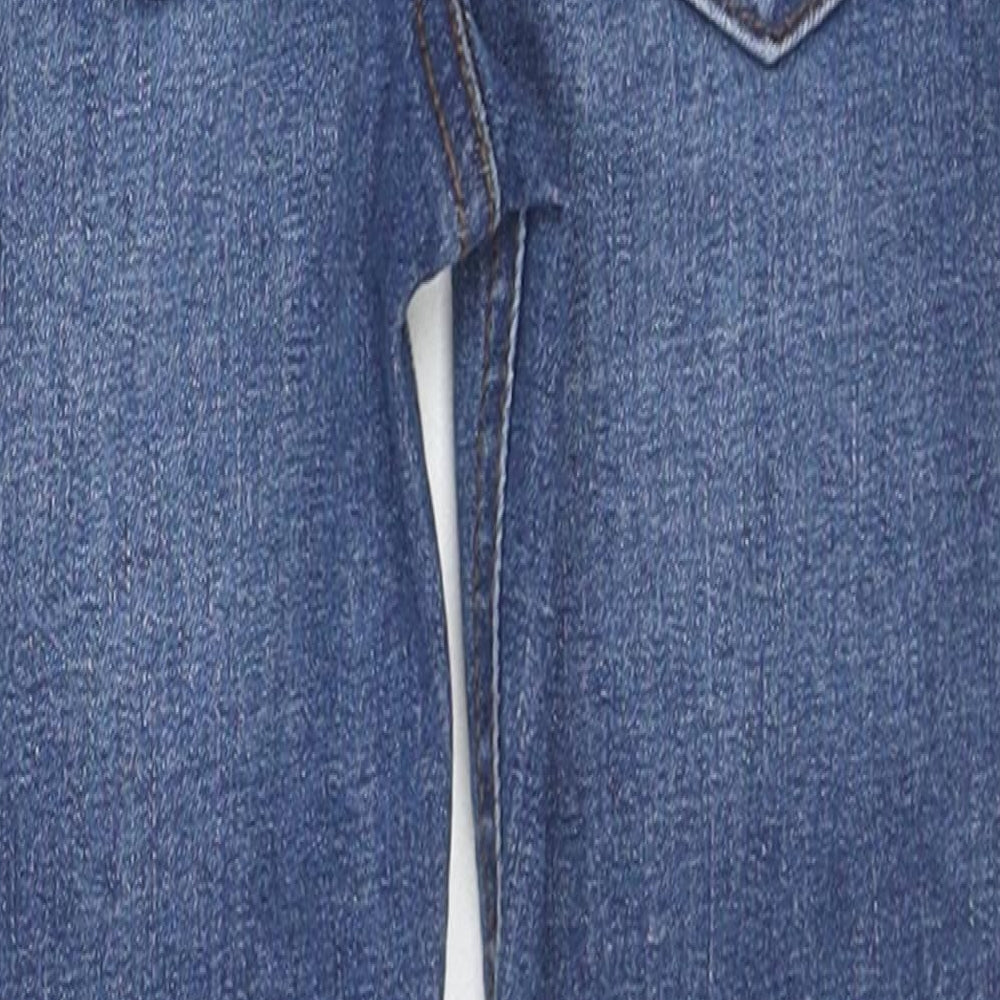 Denim & Co. Girls Blue Cotton Jegging Jeans Size 4-5 Years Regular Pullover