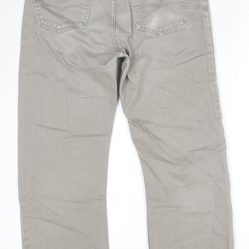 Blue Harbour Mens Beige Cotton Straight Jeans Size 34 in L31 in Regular Zip