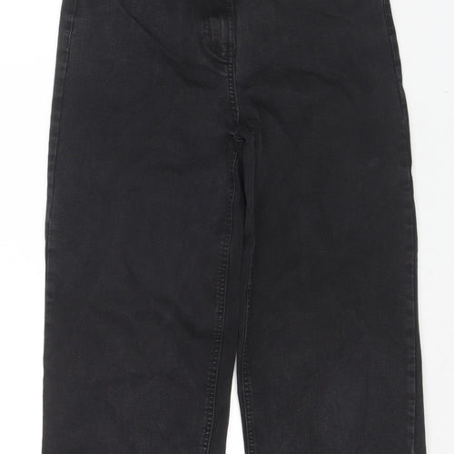NEXT Womens Black Cotton Skinny Jeans Size 10 L21 in Regular Zip