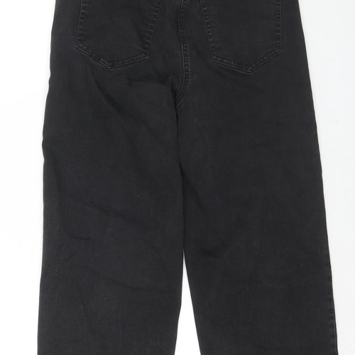 NEXT Womens Black Cotton Skinny Jeans Size 10 L21 in Regular Zip