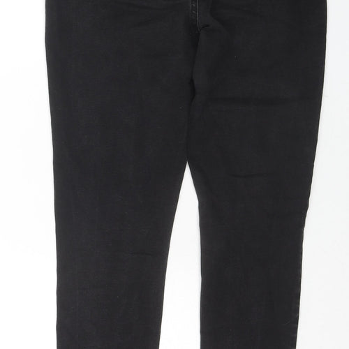George Womens Black Cotton Jegging Jeans Size 12 L27 in Regular Zip