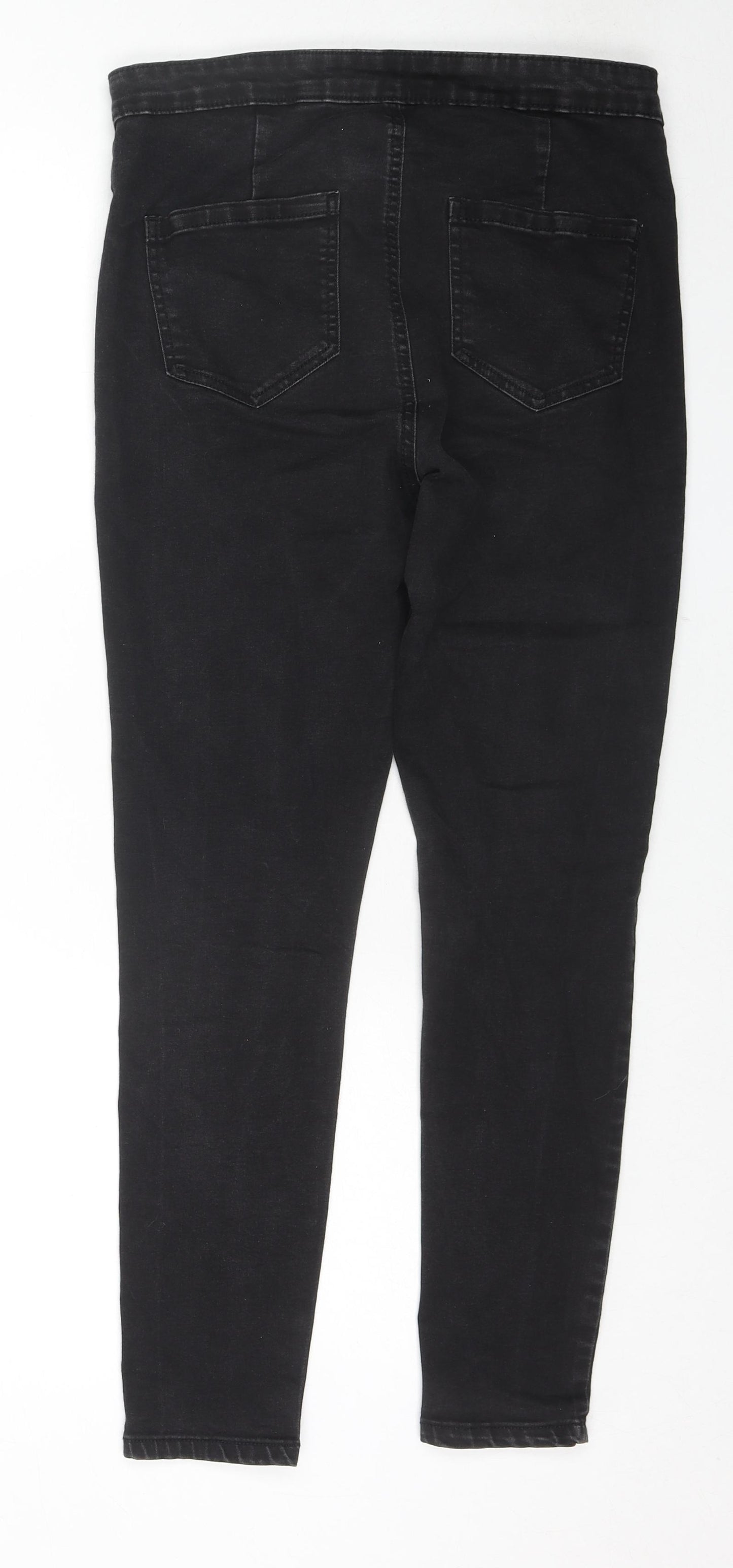 George Womens Black Cotton Jegging Jeans Size 12 L27 in Regular Zip