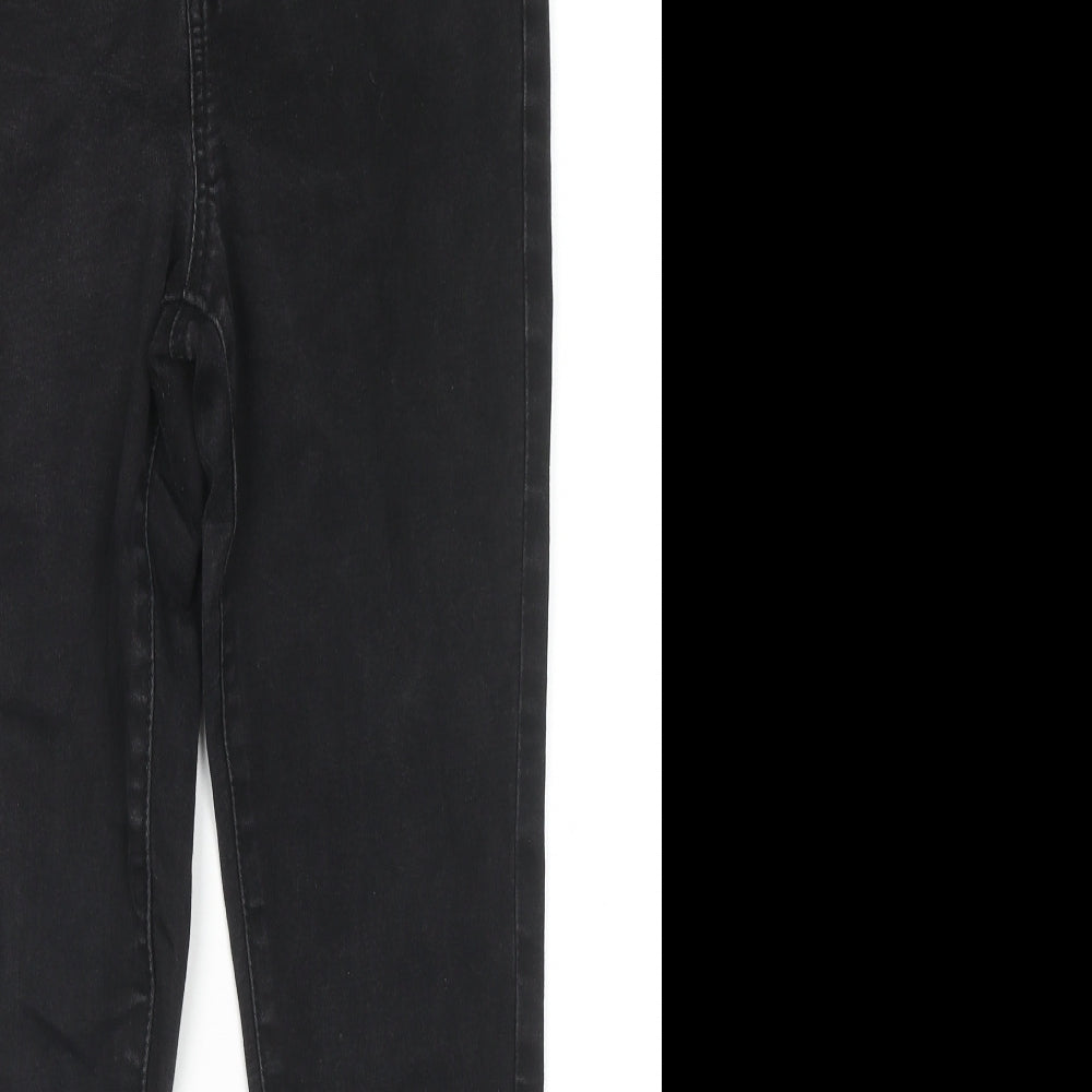 George Womens Black Cotton Jegging Jeans Size 12 L27 in Regular Zip