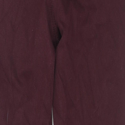 Marks and Spencer Womens Red Cotton Jegging Jeans Size 12 L26 in Regular