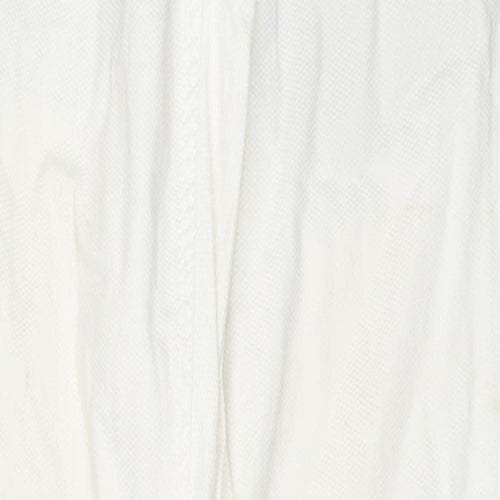 Zara Womens White Cotton Skinny Jeans Size 10 L31 in Regular Zip