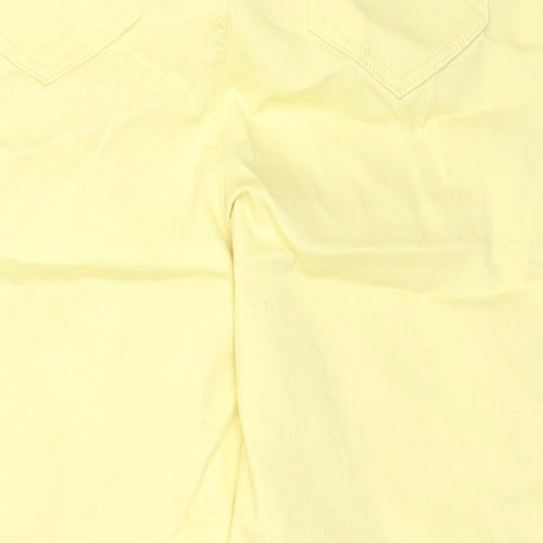 Papaya Womens Yellow Cotton Jegging Jeans Size 12 L21 in Regular