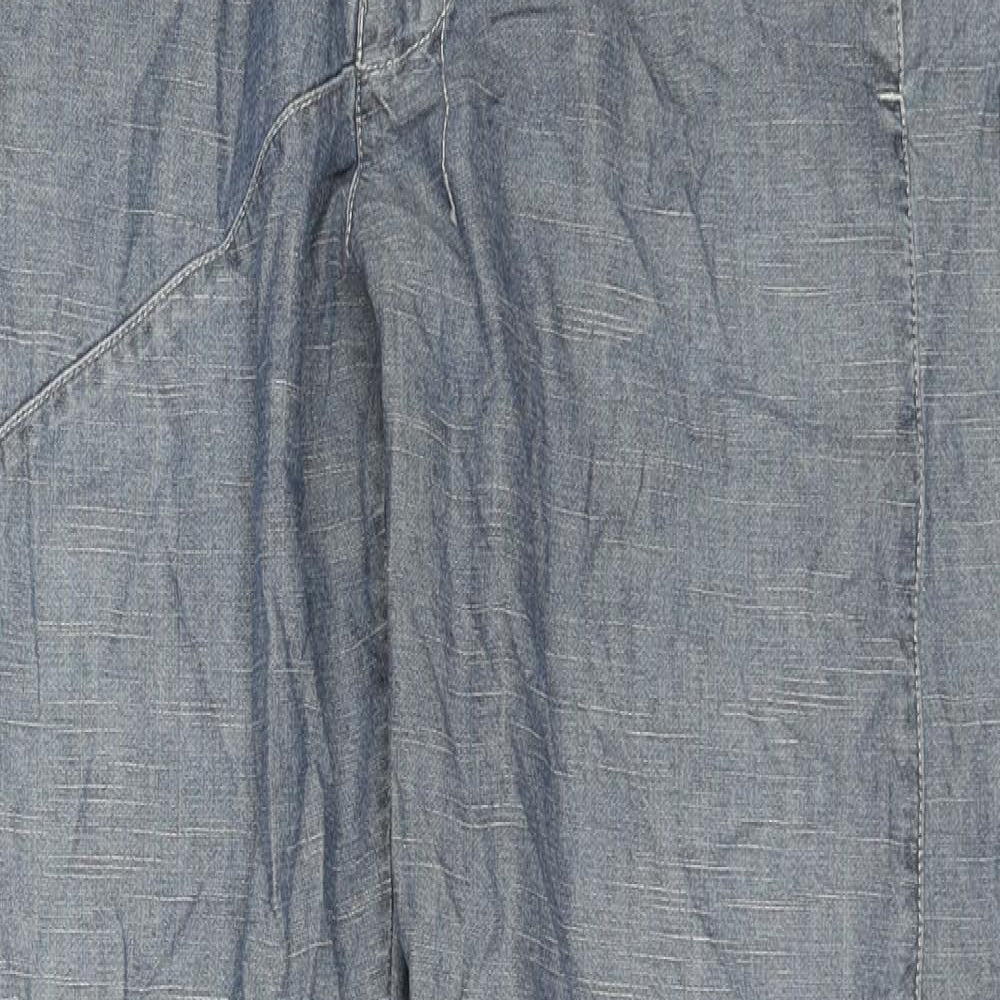 Fly Womens Blue Cotton Straight Jeans Size M L30 in Regular Zip