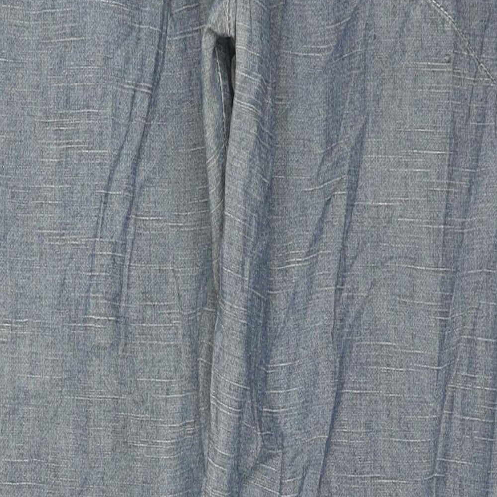 Fly Womens Blue Cotton Straight Jeans Size M L30 in Regular Zip