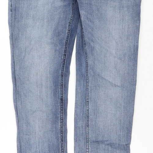 Ringspun Mens Blue Cotton Skinny Jeans Size 30 in L30 in Regular Zip
