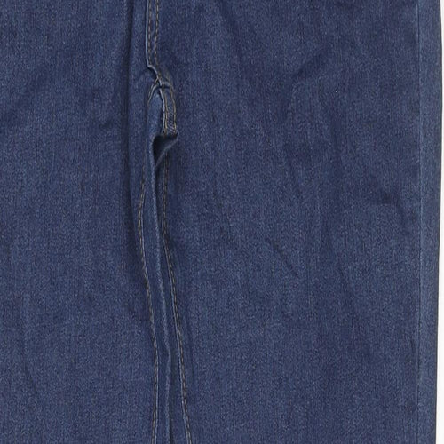 Jeans Womens Blue Cotton Flared Jeans Size L L30 in Regular Zip