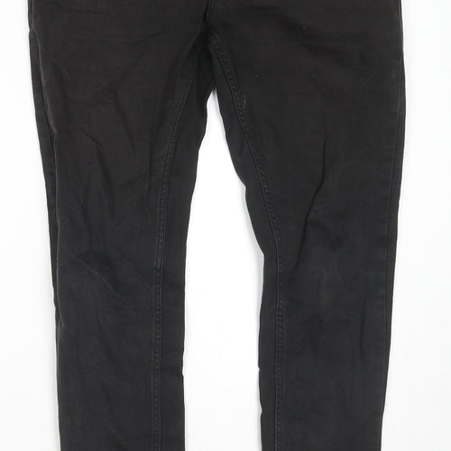 NEXT Boys Black Cotton Skinny Jeans Size 16 Years L30 in Regular Zip