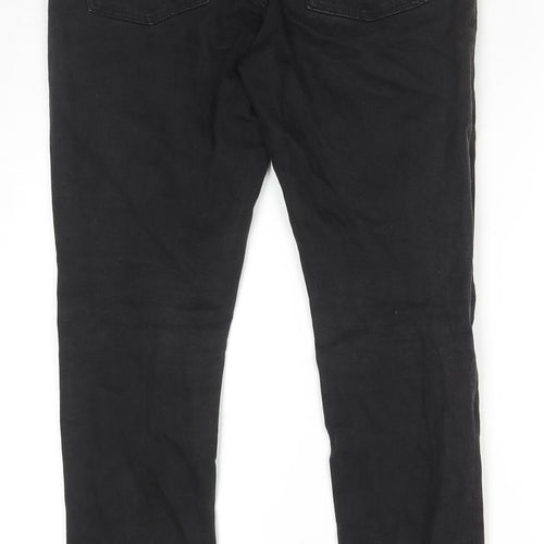 NEXT Boys Black Cotton Skinny Jeans Size 16 Years L30 in Regular Zip