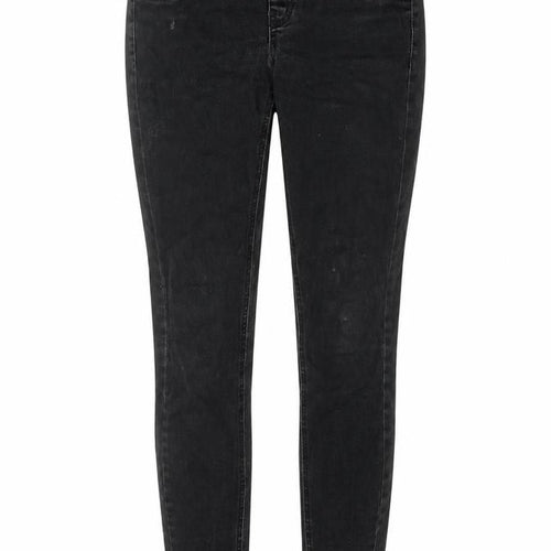Mango Womens Black Cotton Jegging Jeans Size 6 L28 in Regular