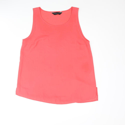 Dorothy Perkins Womens Pink Polyester Camisole Blouse Size 8 Scoop Neck