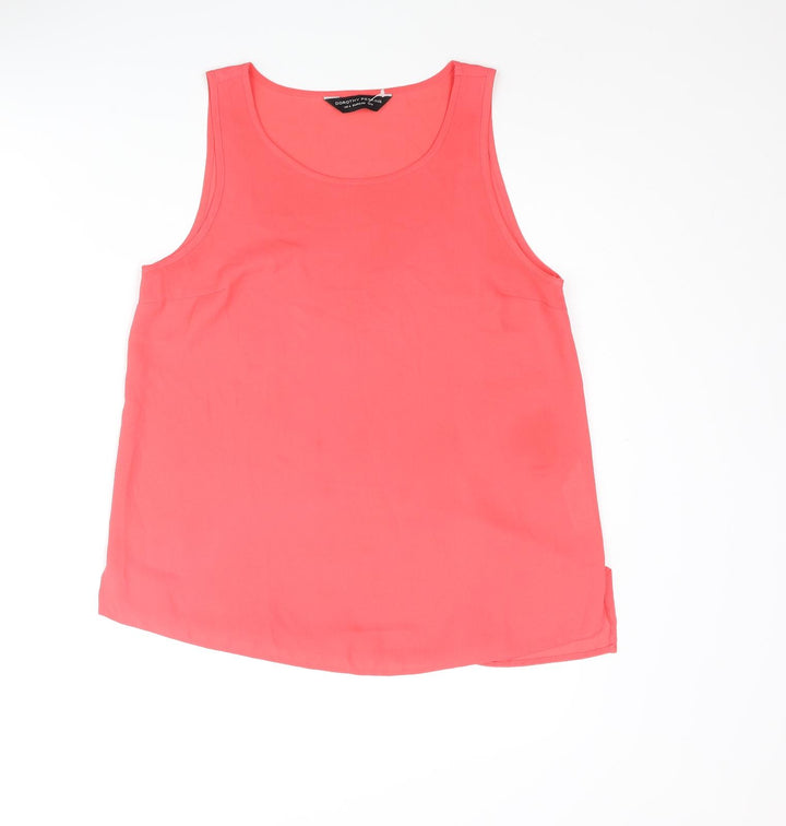 Dorothy Perkins Womens Pink Polyester Camisole Blouse Size 8 Scoop Neck