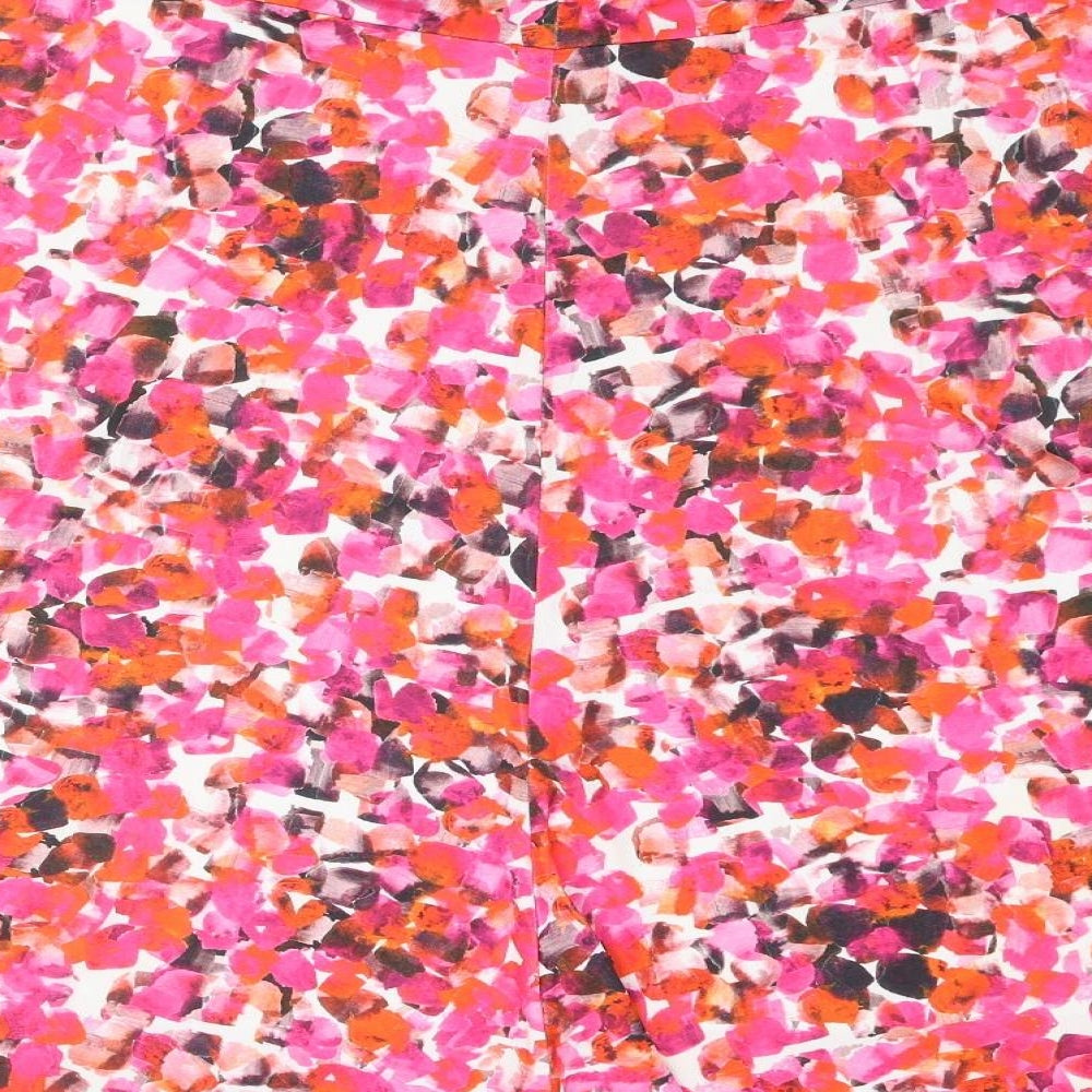 David Neiper Womens Multicoloured Geometric Polyester Flare Skirt Size 18