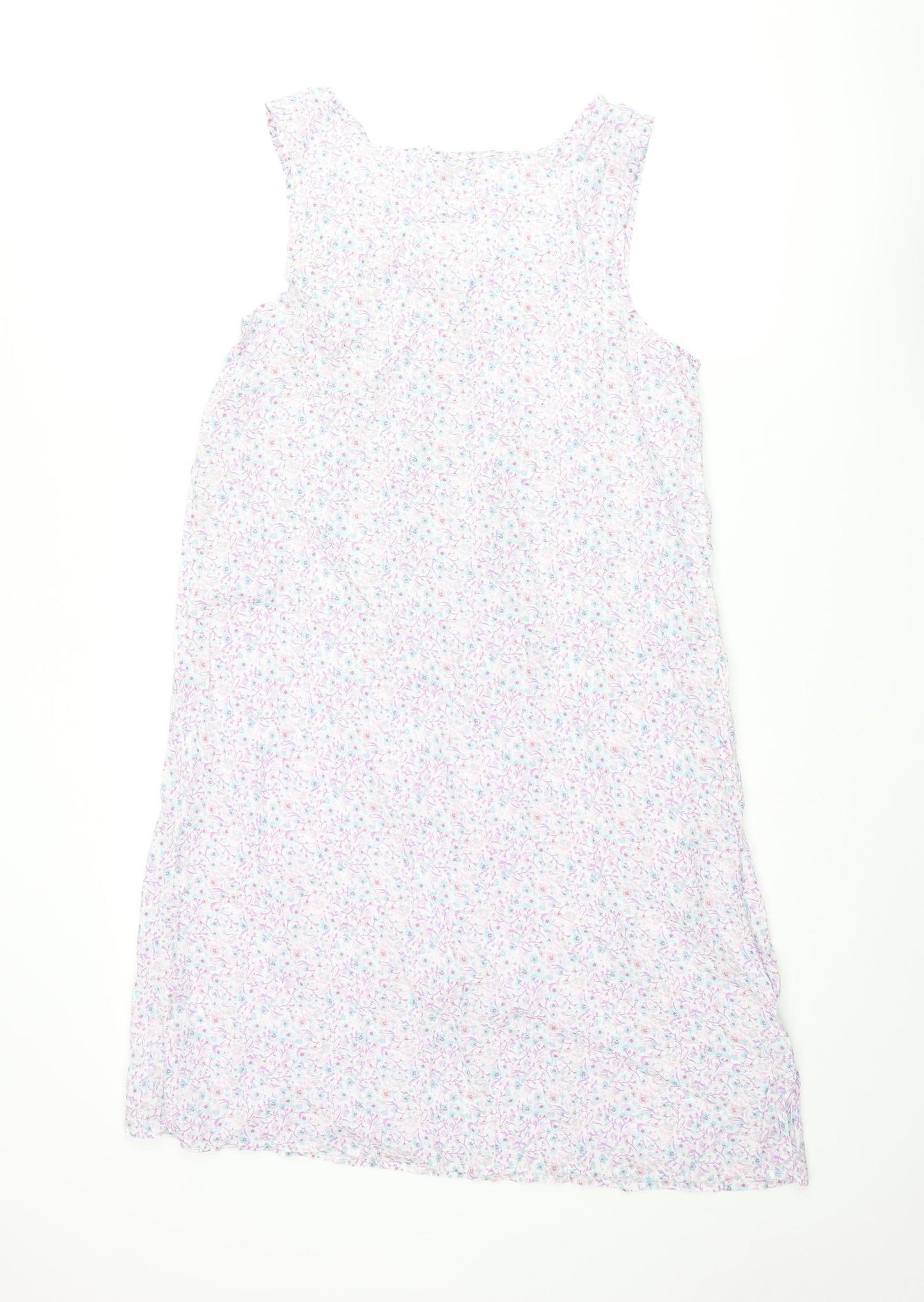 Debenams Womens Multicoloured Floral Polyester Cami Dress Size 12 Button