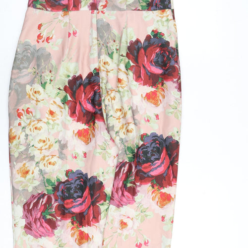NEXT Womens Multicoloured Floral Polyester Jumpsuit One-Piece Size 10 L27 in Button - Lace Trim