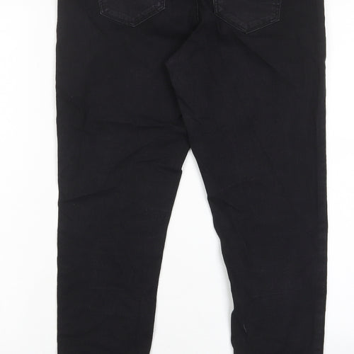 Denim & Co. Womens Black Cotton Skinny Jeans Size 10 L29 in Regular - Elastic waist
