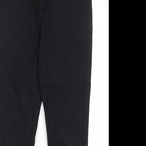 Denim & Co. Womens Black Cotton Skinny Jeans Size 10 L29 in Regular - Elastic waist