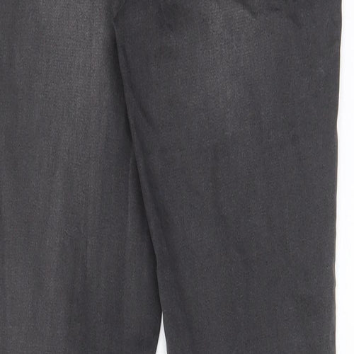 H&M Womens Grey Cotton Skinny Jeans Size 10 L30 in Regular