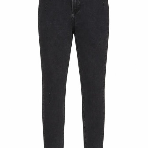 Denim & Co. Womens Grey Cotton Skinny Jeans Size 10 L27 in Regular Zip - Pockets, Belt Loops
