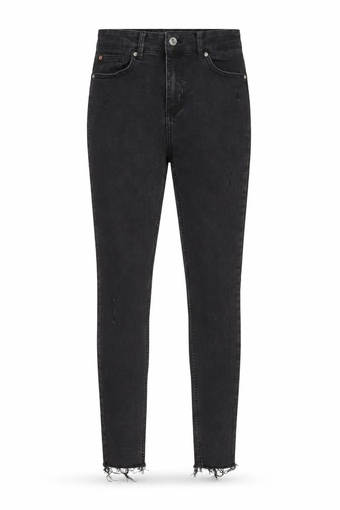 Denim & Co. Womens Grey Cotton Skinny Jeans Size 10 L27 in Regular Zip - Pockets, Belt Loops