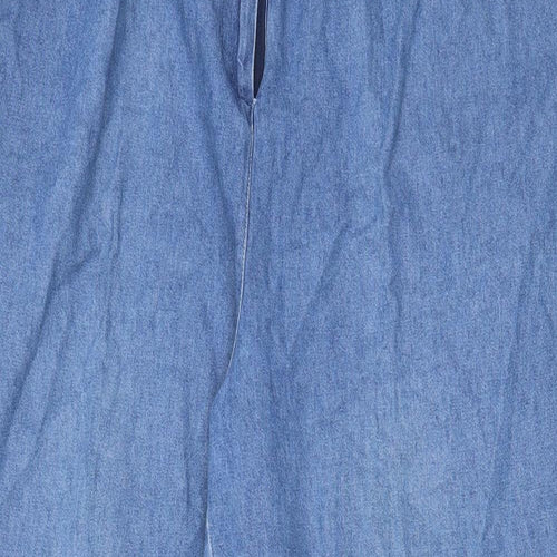 Reed Hunter Womens Blue Cotton Tapered Jeans Size XL L29 in Regular Zip - Pockets, Belt Loops, Pleated