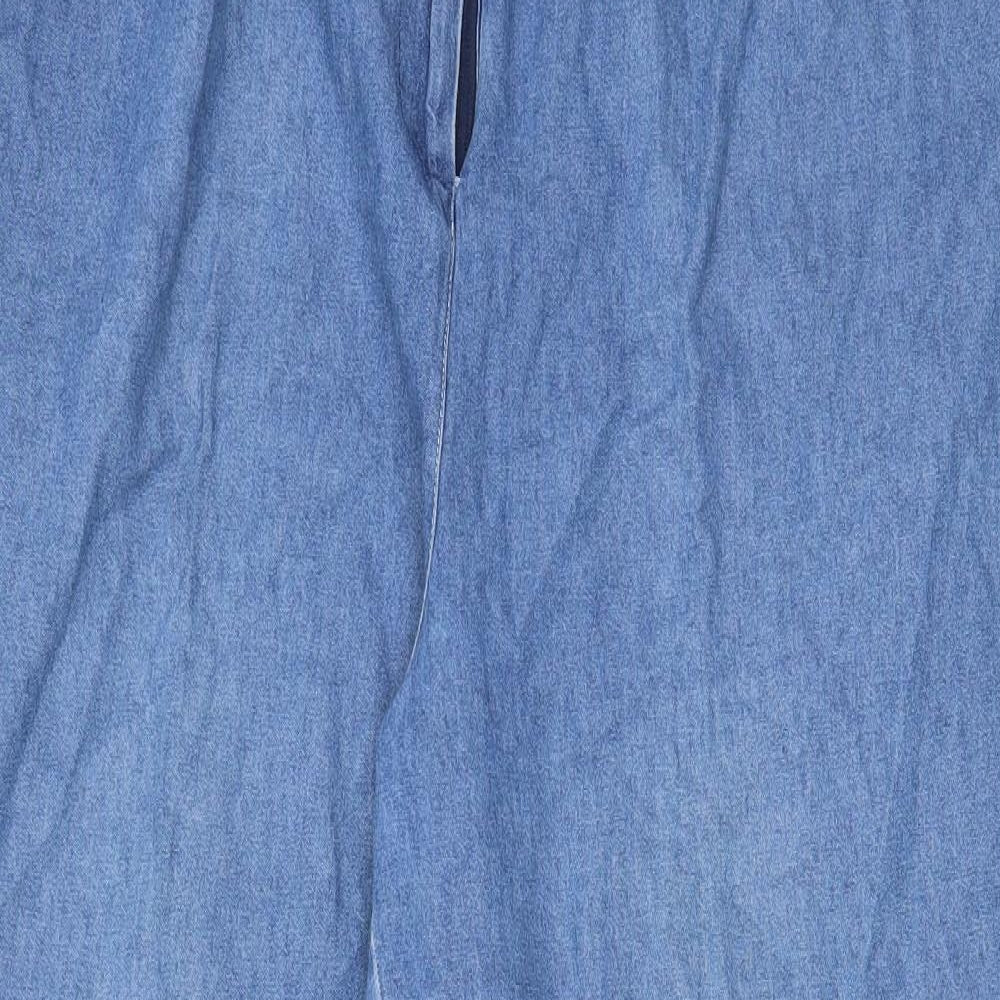 Reed Hunter Womens Blue Cotton Tapered Jeans Size XL L29 in Regular Zip - Pockets, Belt Loops, Pleated