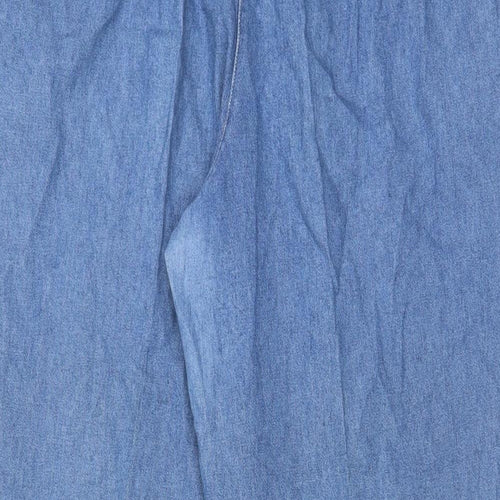 Reed Hunter Womens Blue Cotton Tapered Jeans Size XL L29 in Regular Zip - Pockets, Belt Loops, Pleated