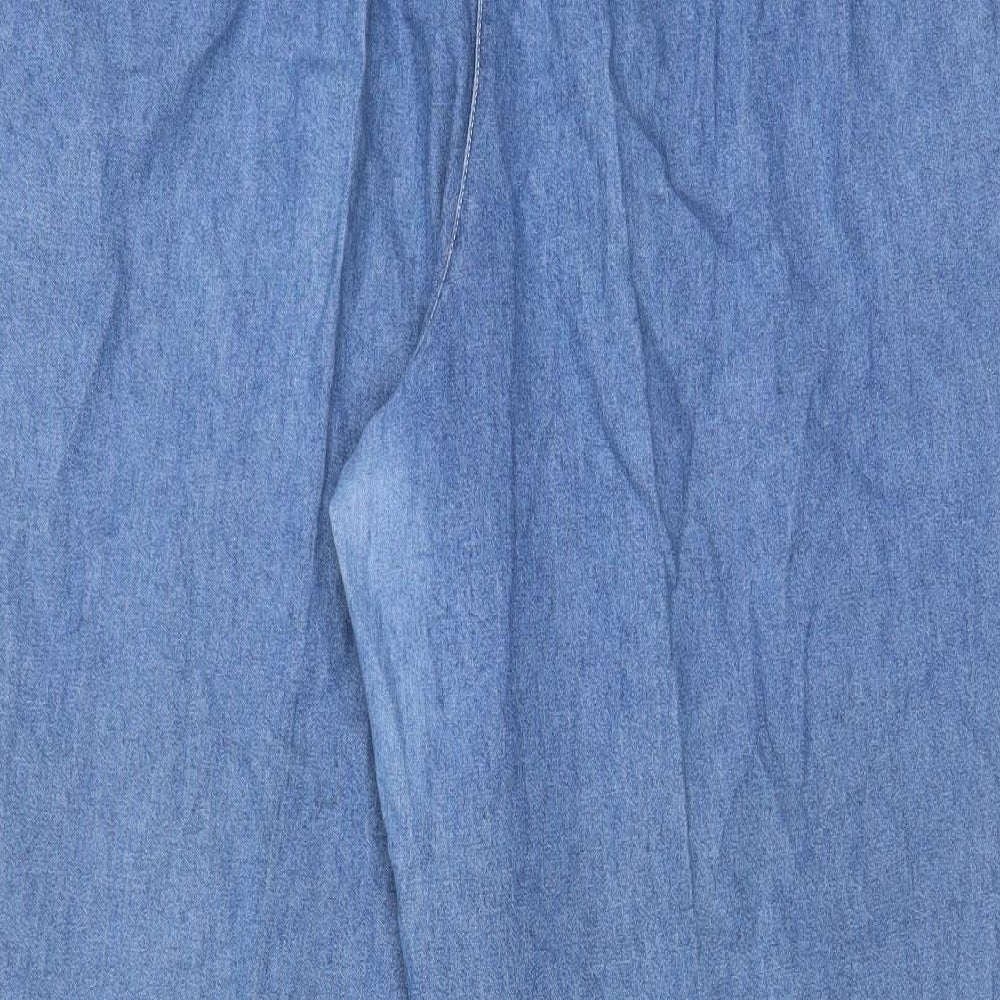 Reed Hunter Womens Blue Cotton Tapered Jeans Size XL L29 in Regular Zip - Pockets, Belt Loops, Pleated