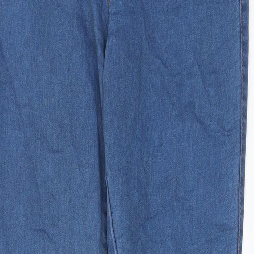 Denim & Co. Womens Blue Cotton Skinny Jeans Size 10 L31 in Regular - Elastic waist