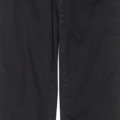 Warehouse Womens Black Cotton Skinny Jeans Size 10 L28 in Regular Zip - Pockets, Belt Loops