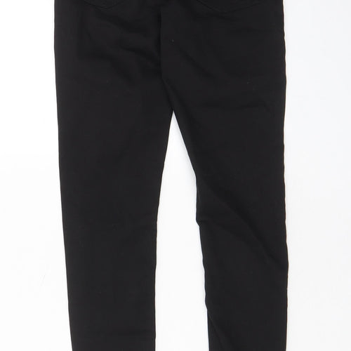 Denim & Co. Womens Black Cotton Skinny Jeans Size 6 L30 in Regular Zip - Pockets, Belt Loops