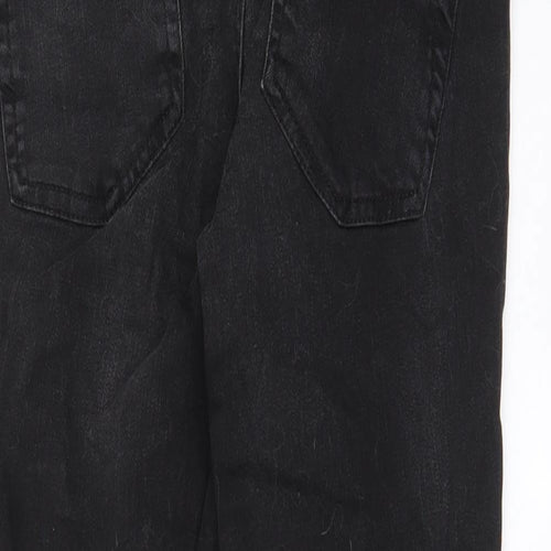 Blooming Marvellous Womens Black Cotton Skinny Jeans Size 10 L28 in Regular Zip - Pockets, Belt Loops