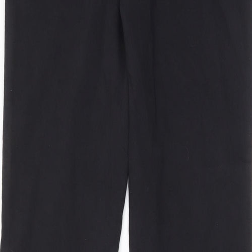 Dolorse Womens Black Cotton Straight Jeans Size 12 L32 in Regular Zip - Pockets, Belt Loops