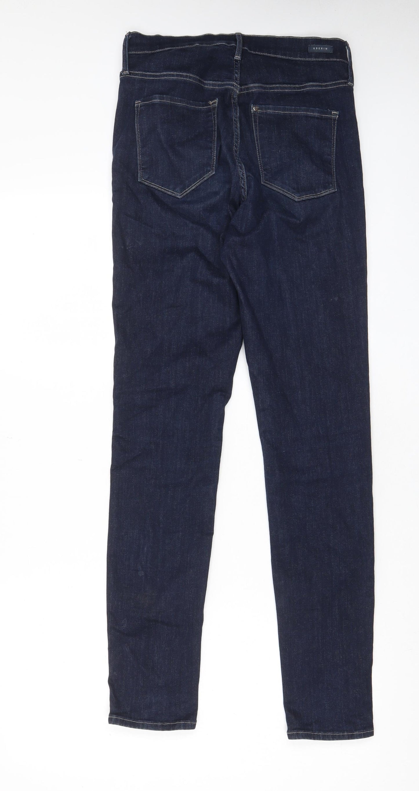 H&M Womens Blue Cotton Straight Jeans Size 29 in L32 in Regular Zip - Pockets, Belt Loops