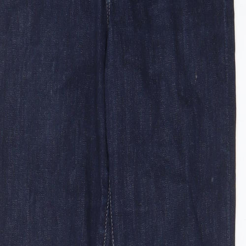 H&M Womens Blue Cotton Straight Jeans Size 29 in L32 in Regular Zip - Pockets, Belt Loops
