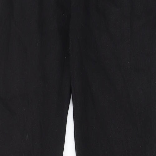 NEXT Boys Black Cotton Straight Jeans Size 10 Years L30 in Regular Zip - Pockets, Belt Loops