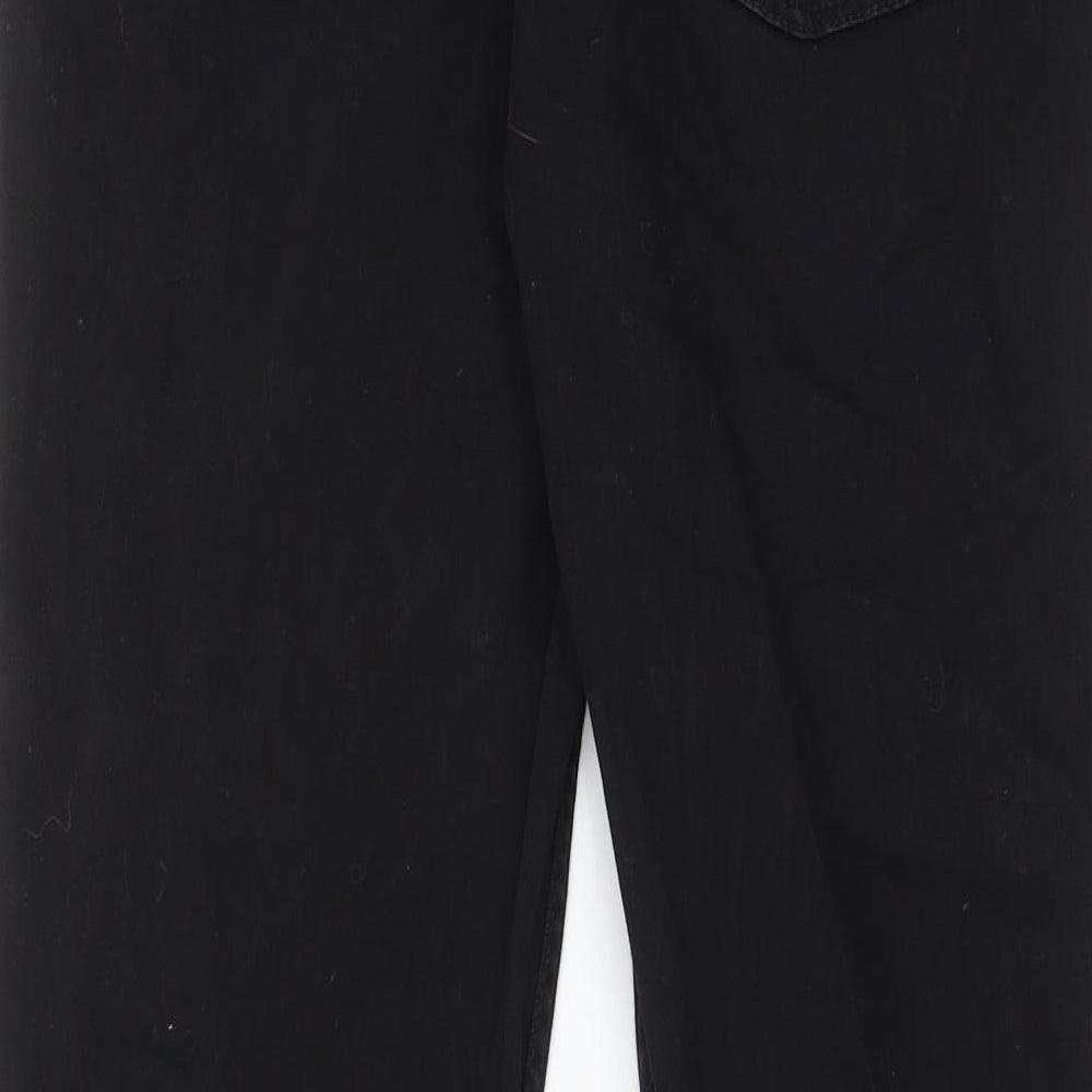 NEXT Boys Black Cotton Straight Jeans Size 10 Years L30 in Regular Zip - Pockets, Belt Loops