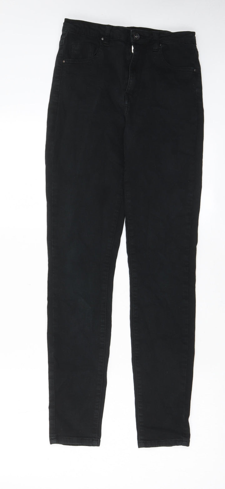 Toxik3 Womens Black Cotton Skinny Jeans Size 8 L29 in Regular Zip - Pockets, Belt Loops